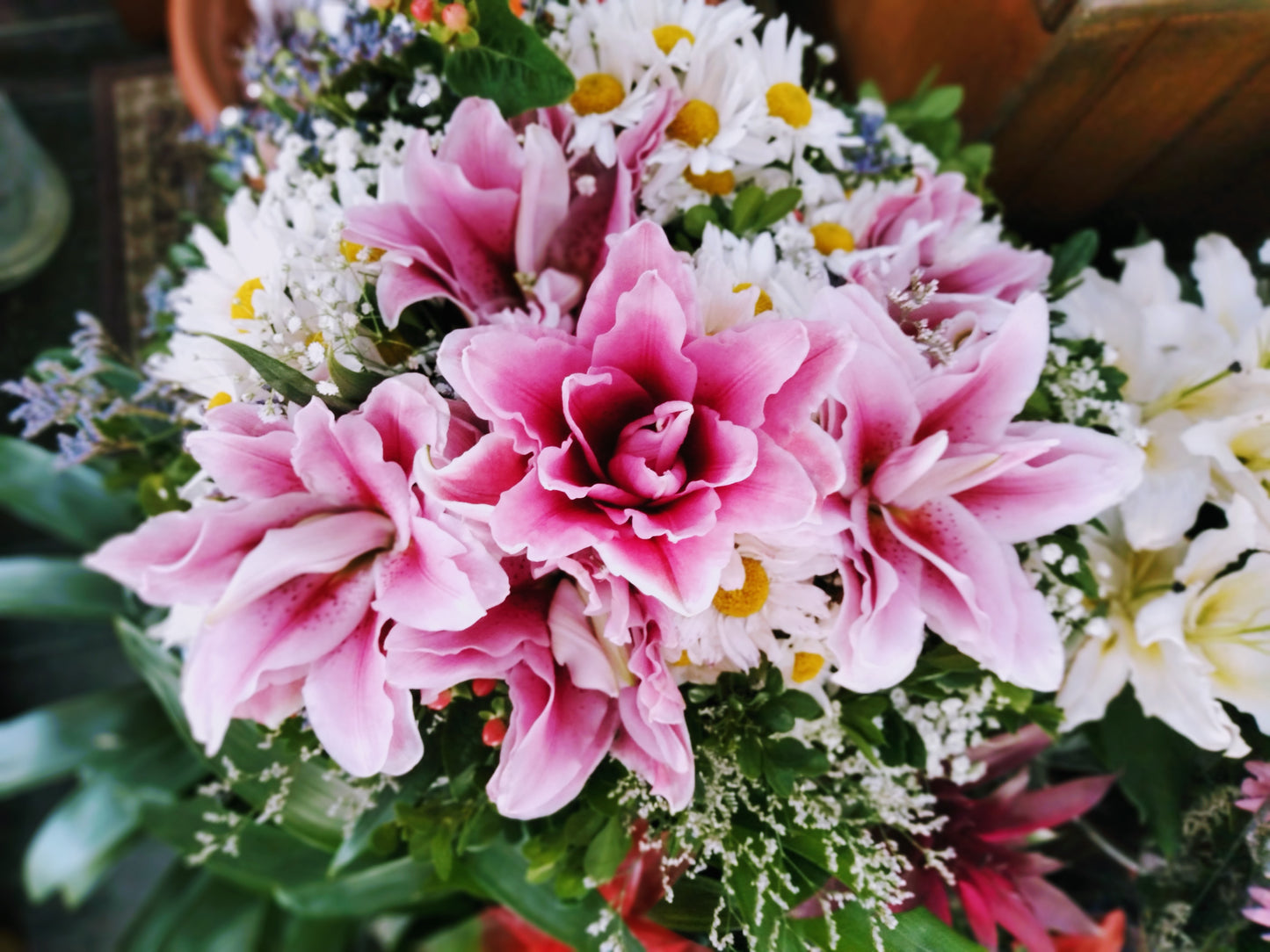 Buquê sensacional de Lírios dobrados