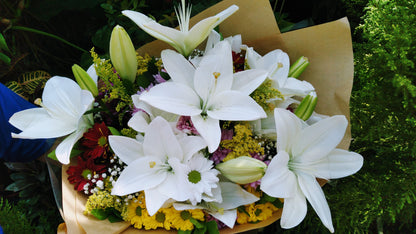 Buquê de lírios brancos