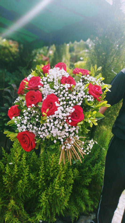 Buquê de rosas vermelhas