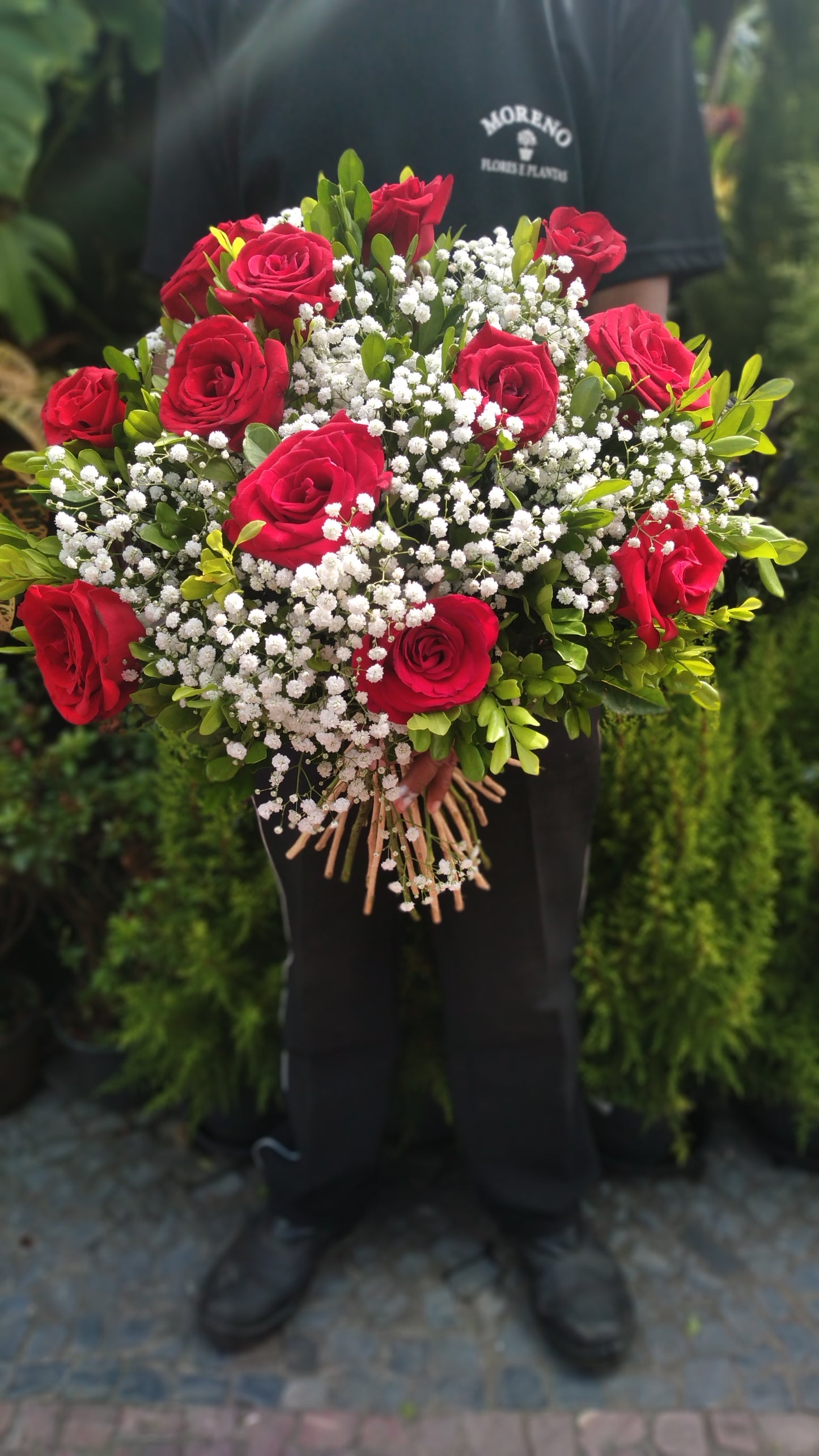 Buquê de rosas vermelhas