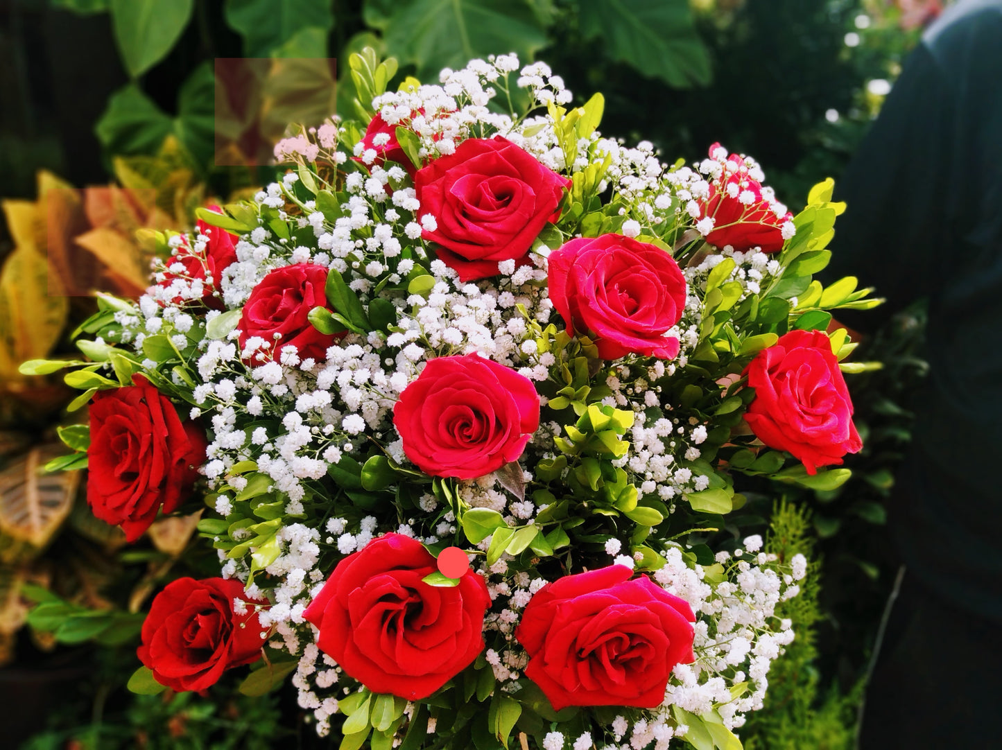 Buquê de rosas vermelhas