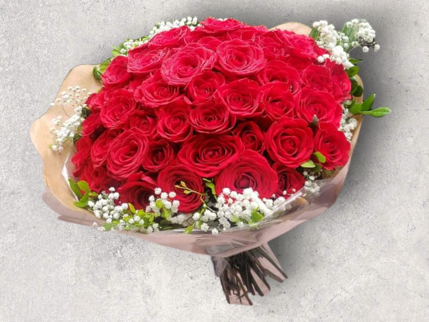 Super buquê com 5 dúzias de Rosas Colombianas Vermelhas