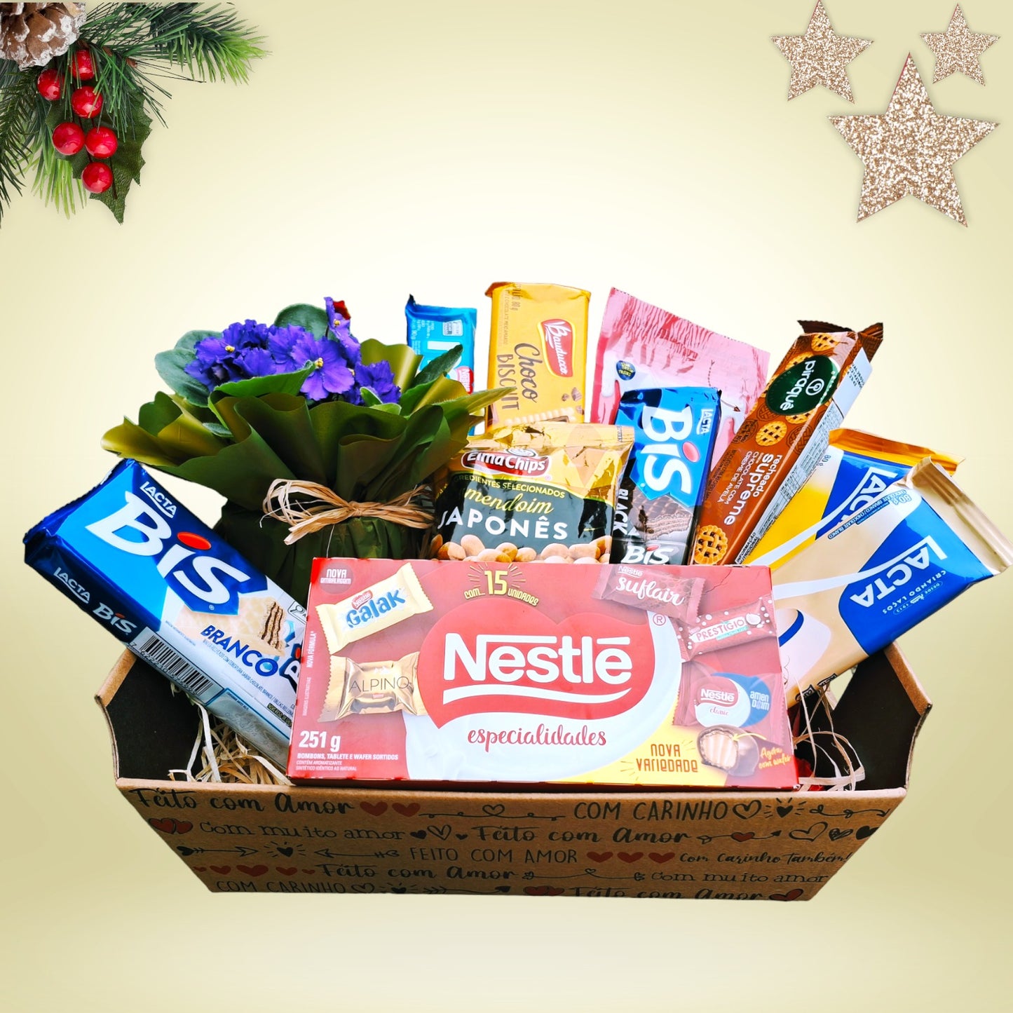 Cesta Violeta - Sodel Flores