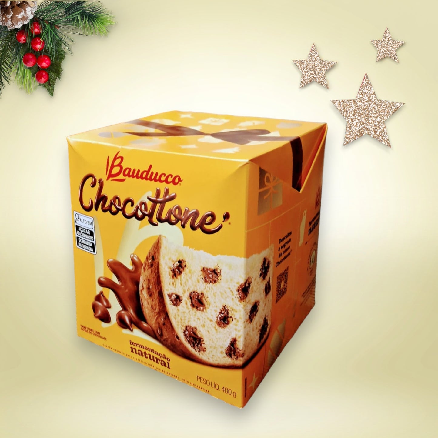 Cesta de presente com flores Premium Natal - Sodel Flores