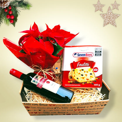 Cesta de presente de natal - Sodel Flores